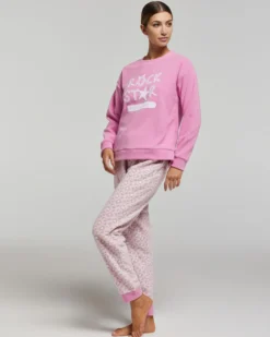 Pigiama lungo micropolar Pamela