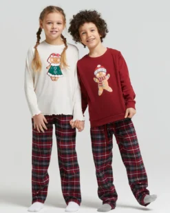 Pigiama lungo viscosa e flanella Lussemburgo