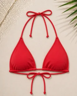 Reggiseno triangolo con coppe removibili