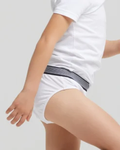 Slip bimbo in cotone organico con elastico a righe