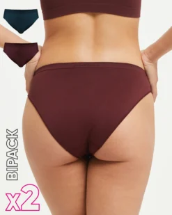 Slip seamless donna con tassello immagliato X2