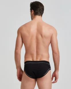 Slip uomo cotone con dettagli a contrasto