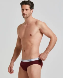 Slip uomo cotone con elastico a vista logato