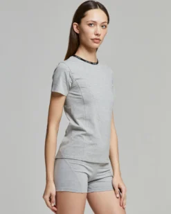 T-shirt donna no stress slim fit cotone