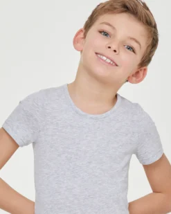 T-shirt girocollo bimbo in caldo cotone organico