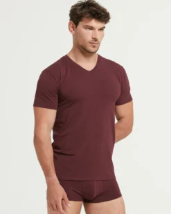 T-Shirt scollo V no stress cotone modal