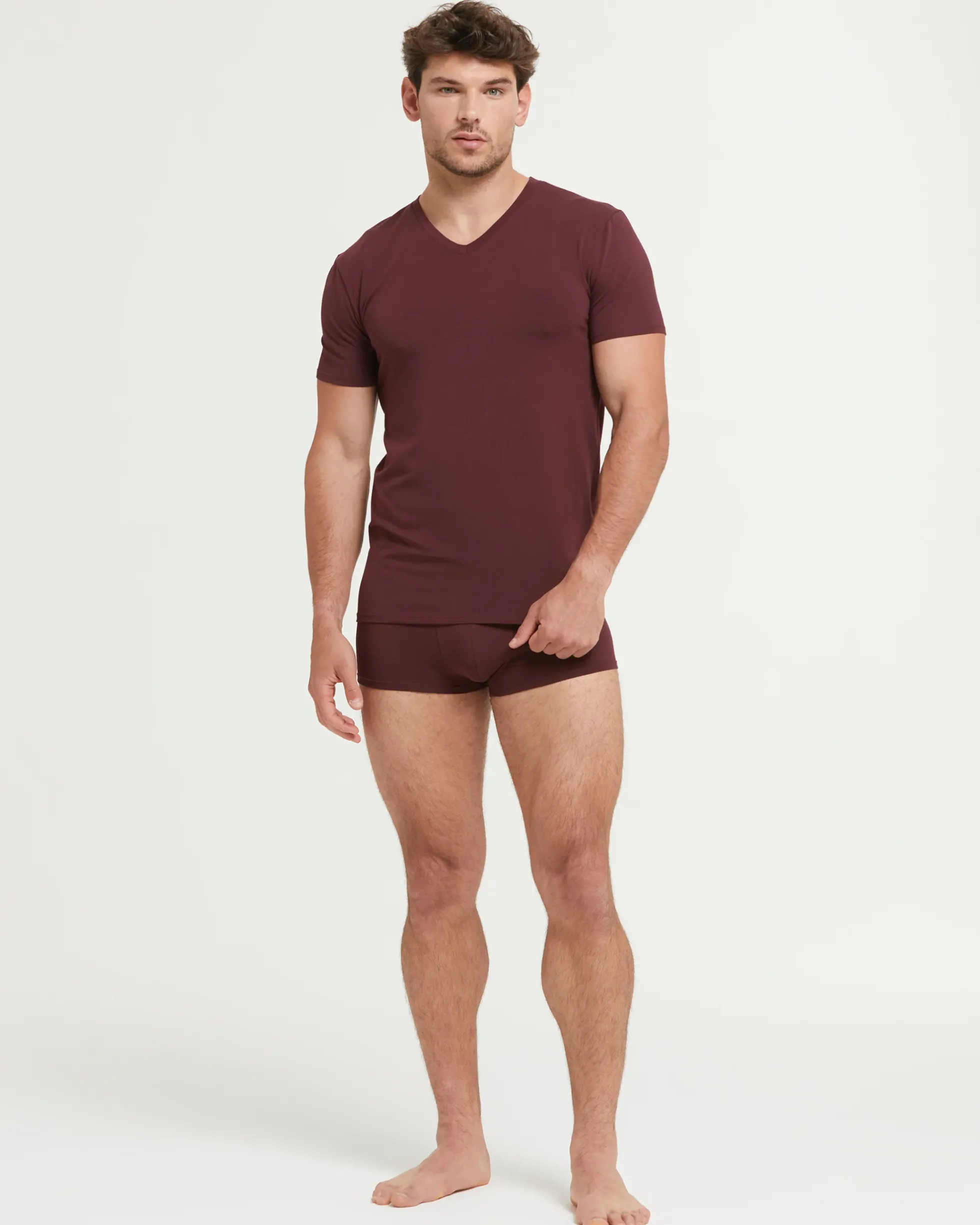 T-Shirt scollo V no stress cotone modal
