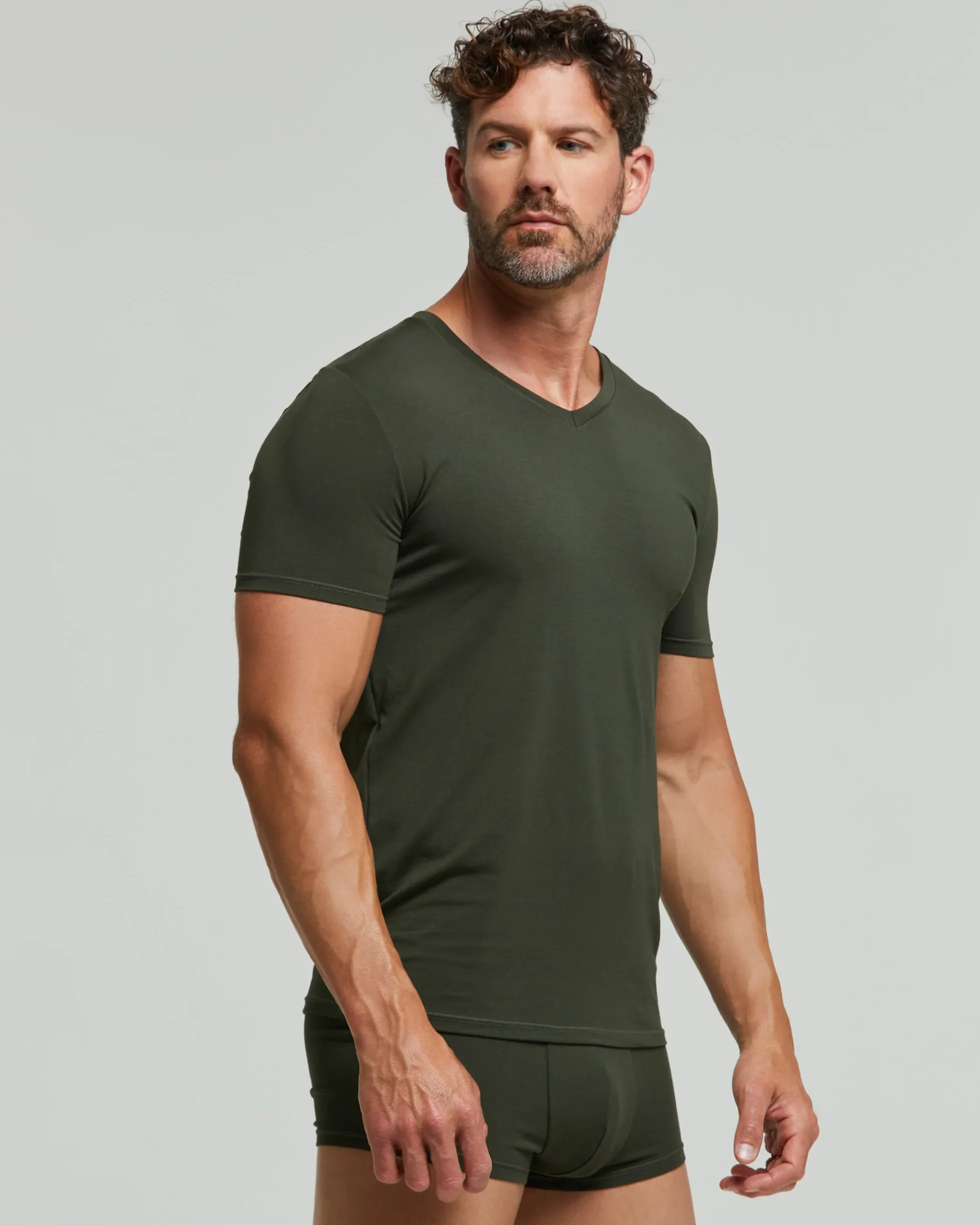T-Shirt scollo V no stress cotone modal