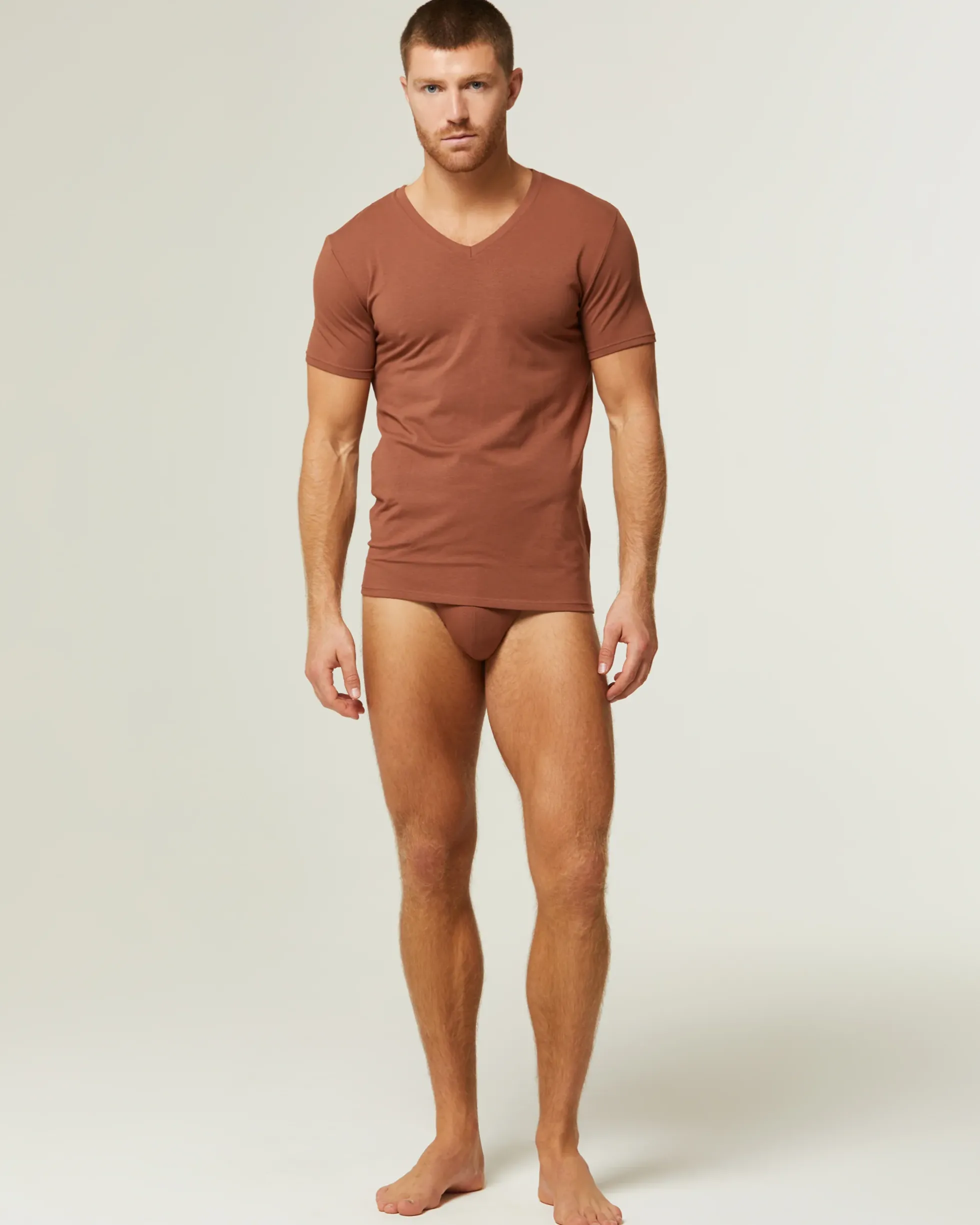 T-Shirt scollo V no stress cotone modal
