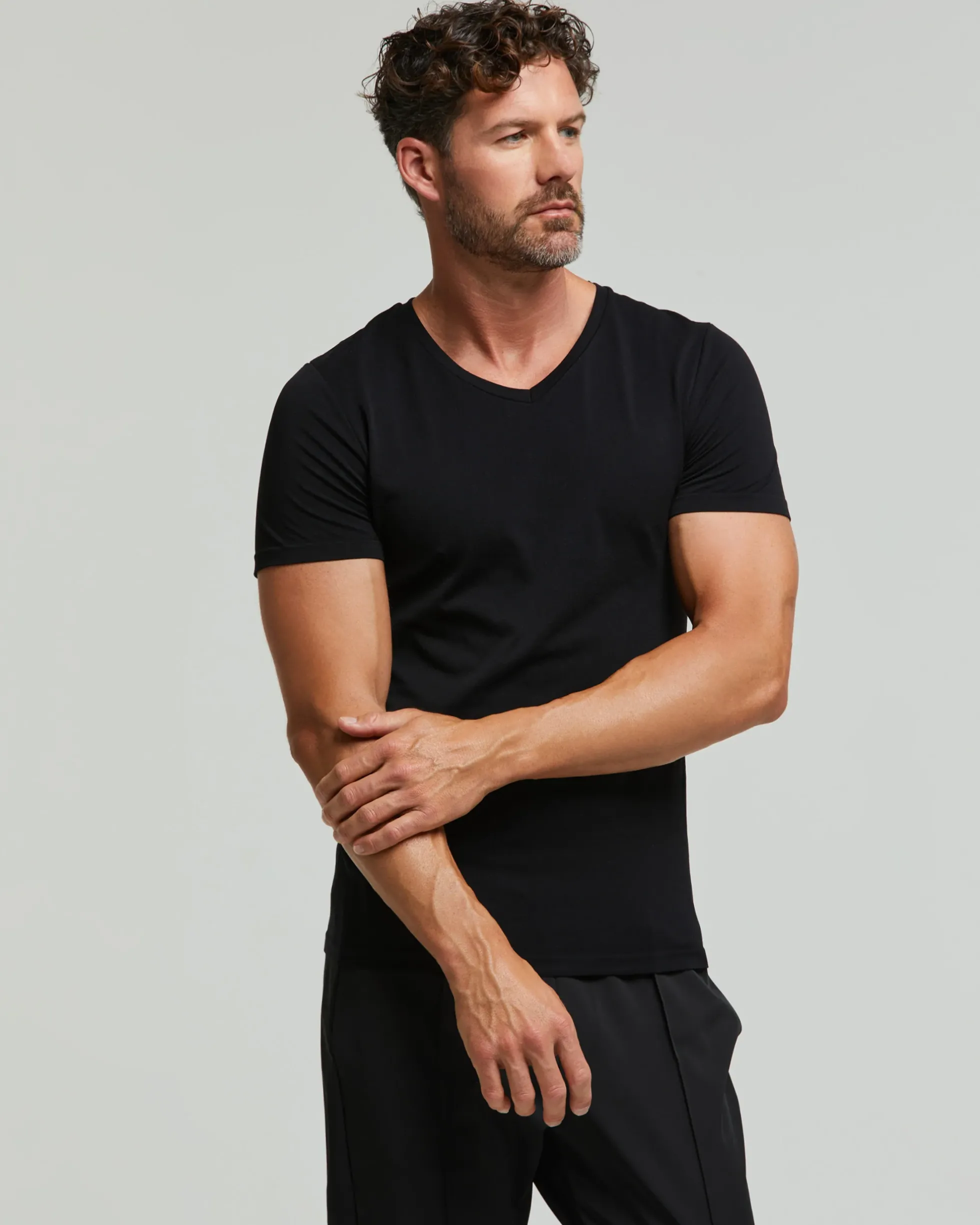 T-Shirt scollo V seamless