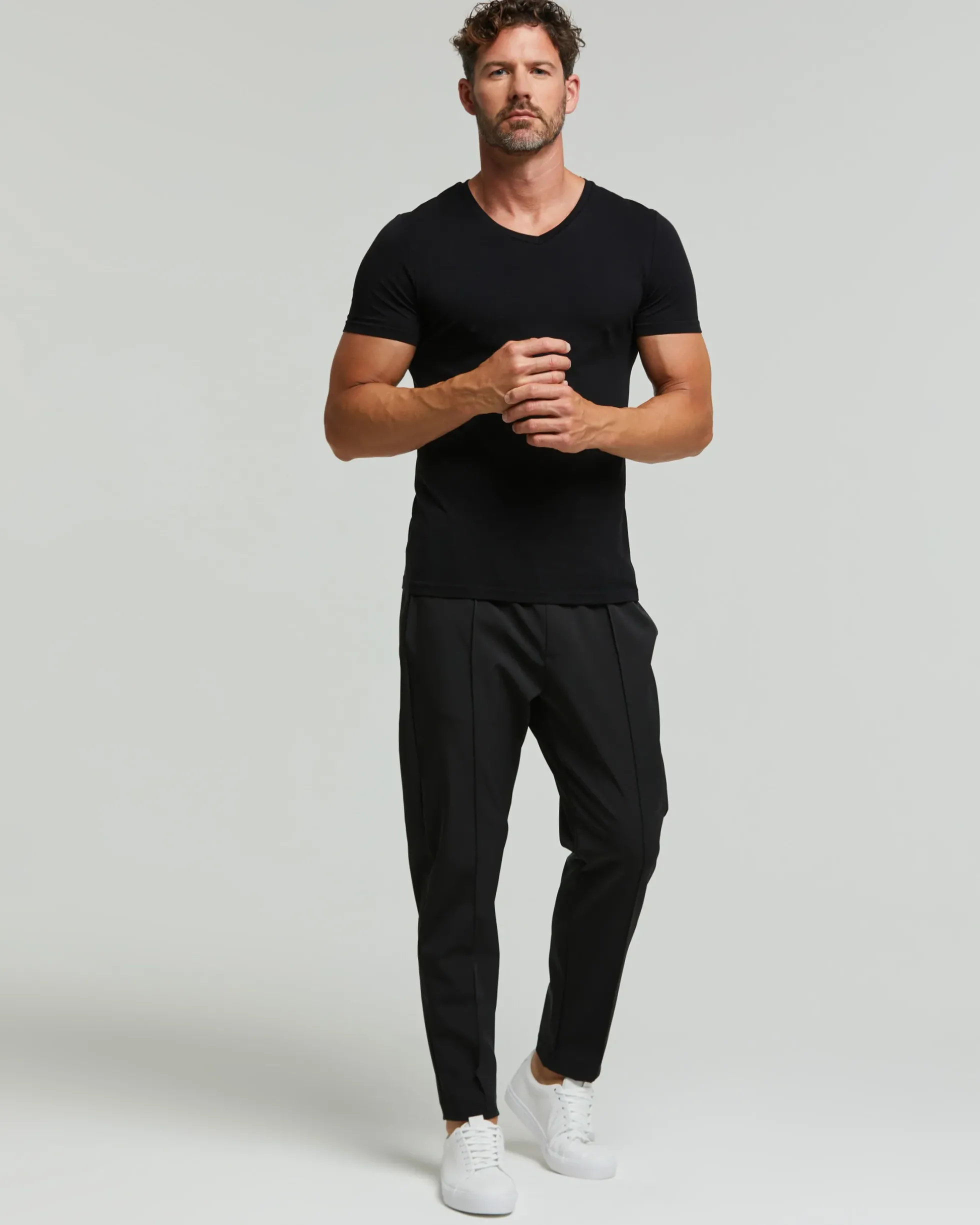 T-Shirt scollo V seamless