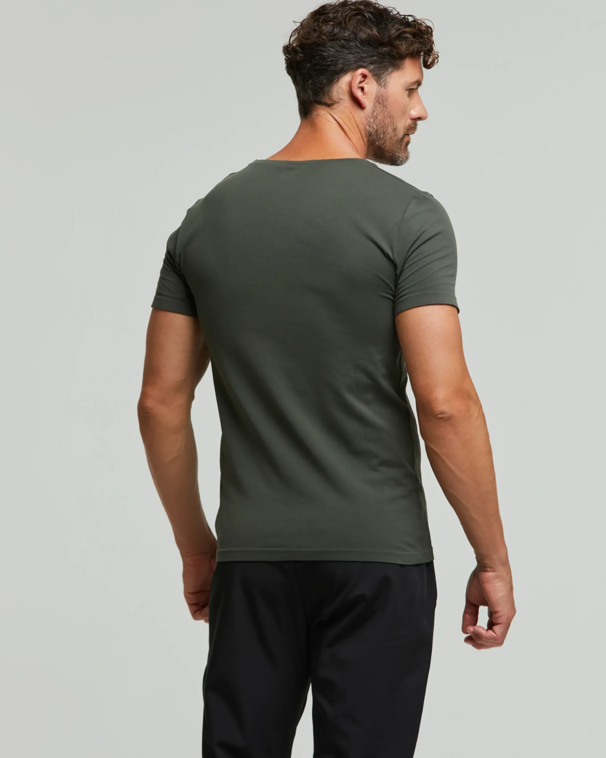 T-Shirt scollo V seamless