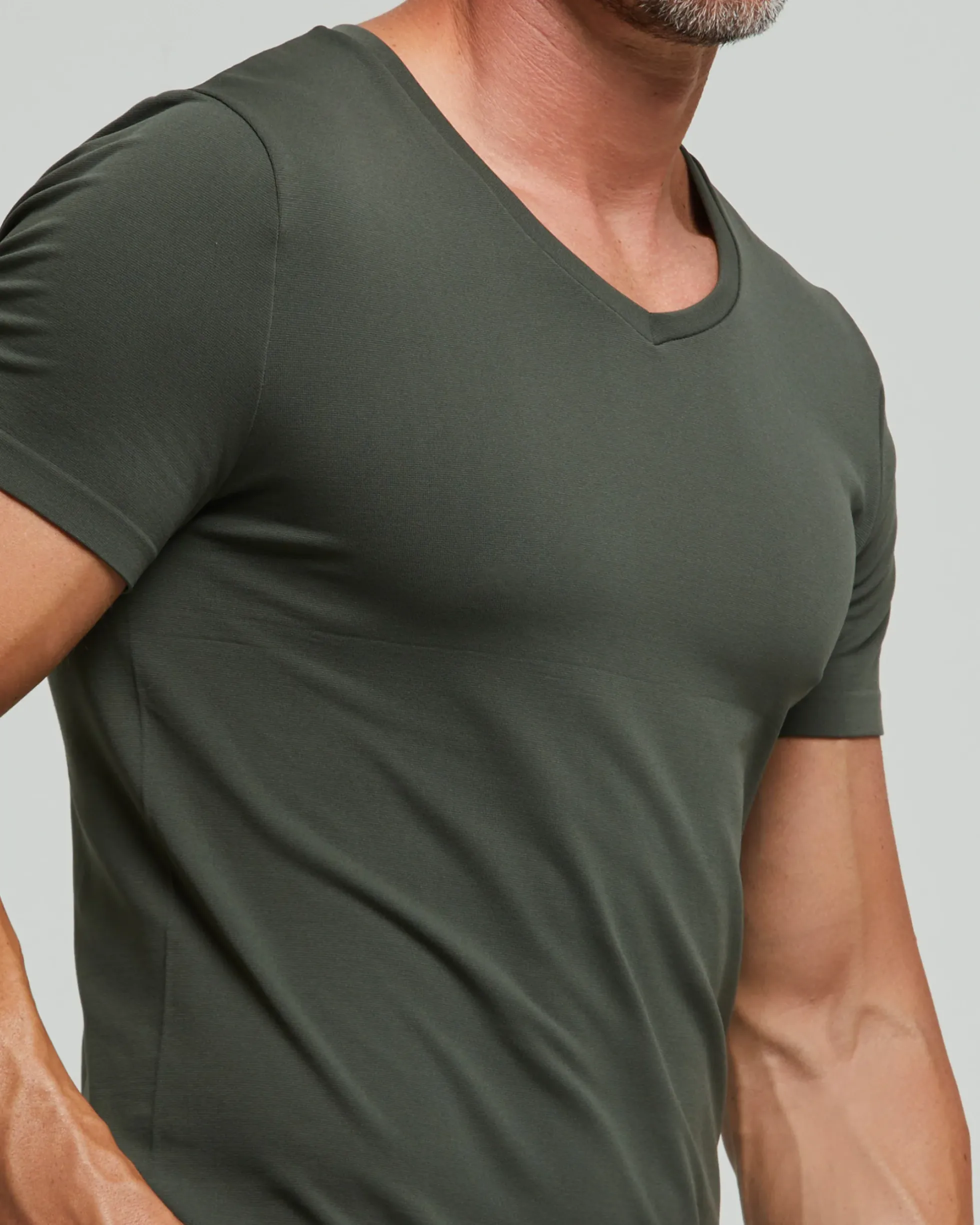 T-Shirt scollo V seamless
